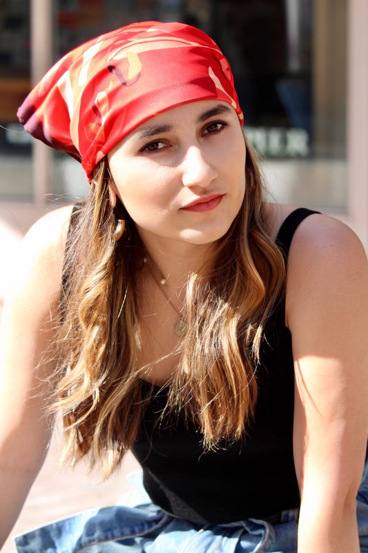 Silk Satin Scarf Corocoro