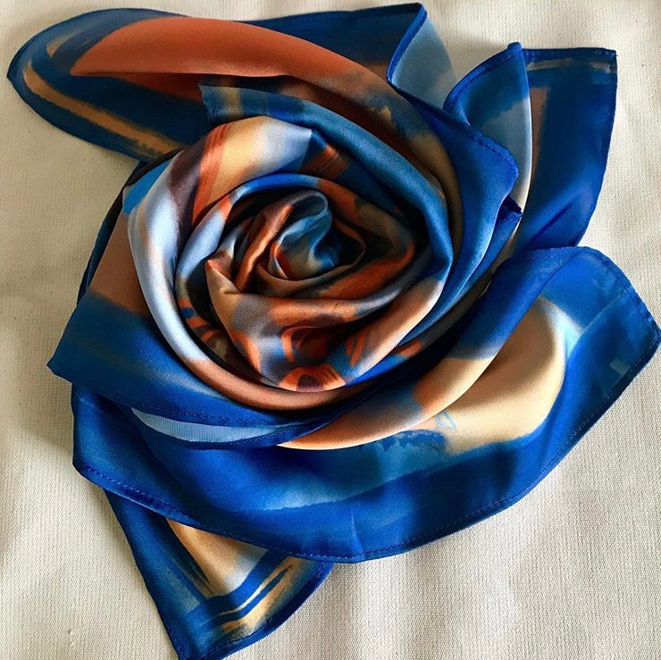Silk Satin Scarf Dacnis
