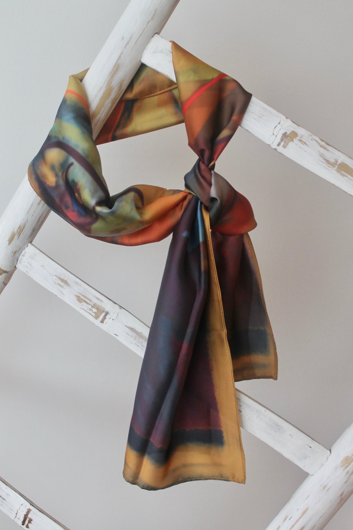 Silk Satin Scarf Oropéndola