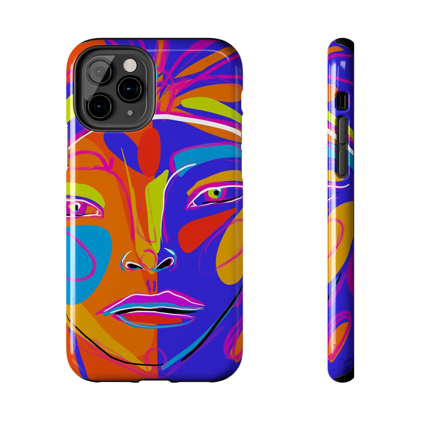 Vibrant Art Phone Case - Bold Colorful Design