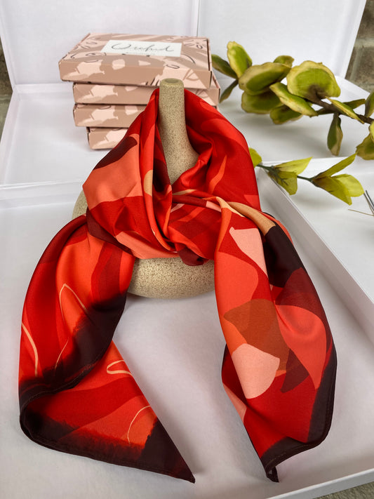 Silk Satin Scarf Corocoro
