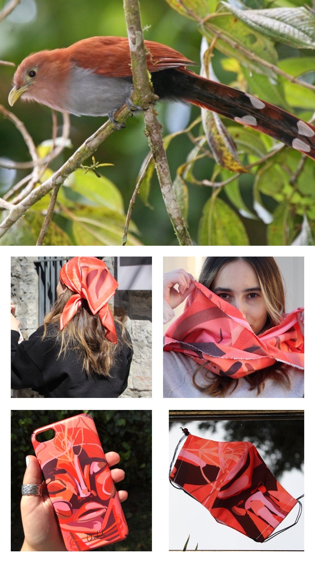 Silk Satin Scarf Piaya