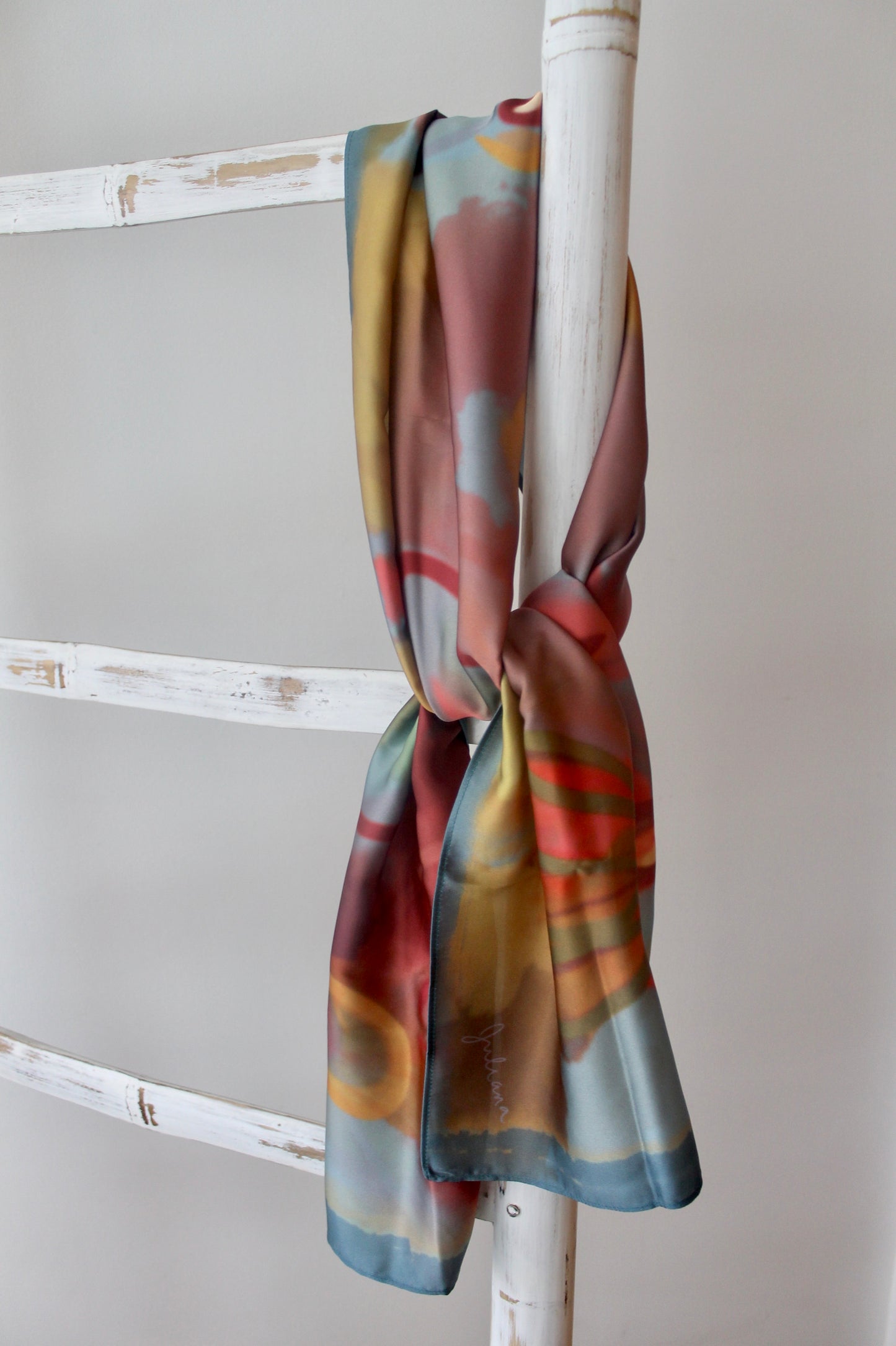 Silk Satin Scarf Agamia