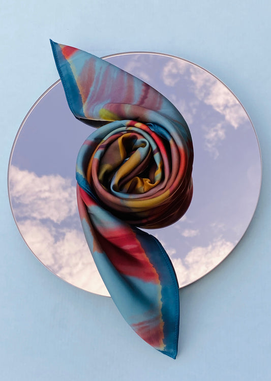 Silk Satin Scarf Agamia