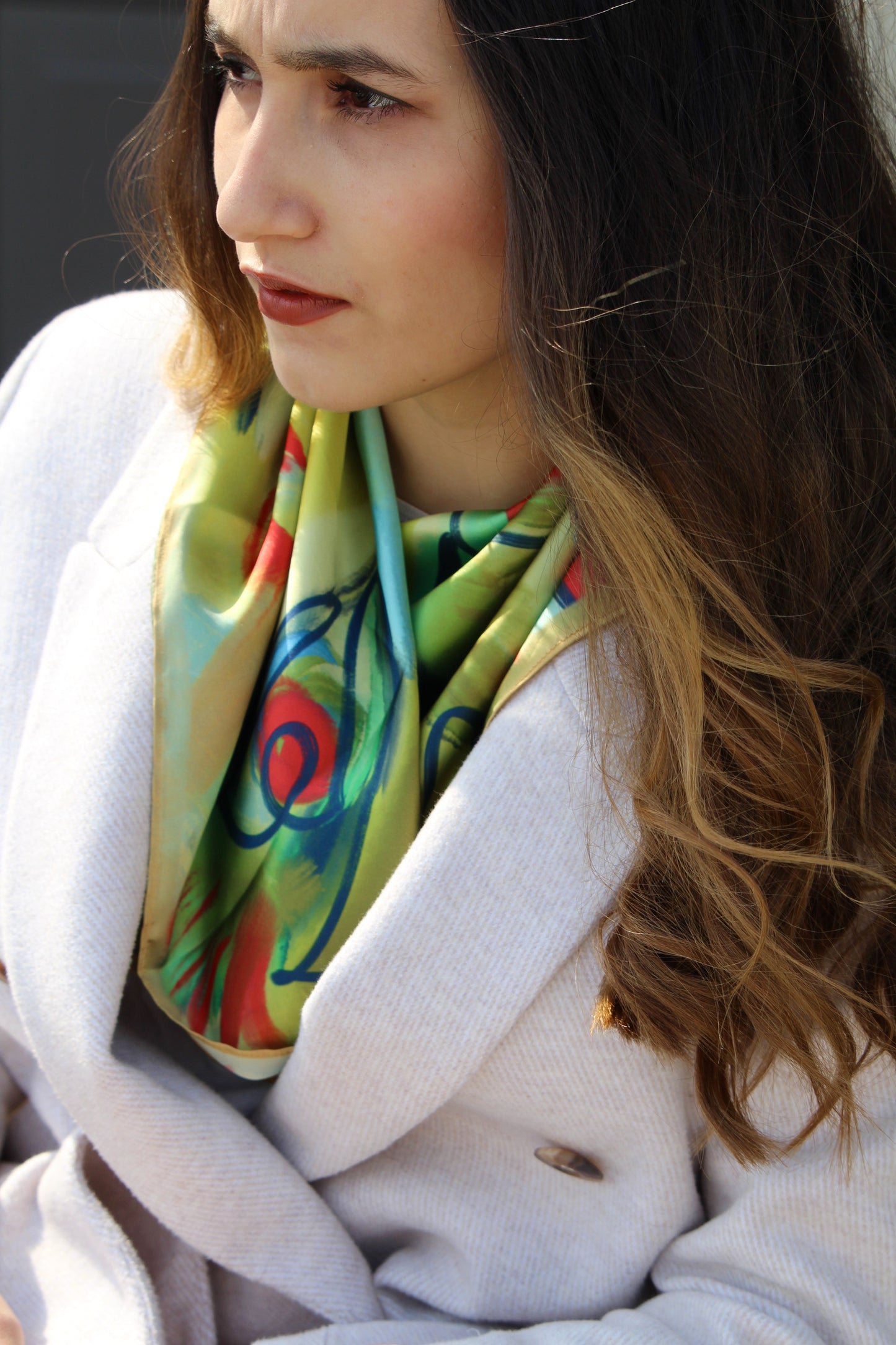 Silk Satin Scarf Barranquero