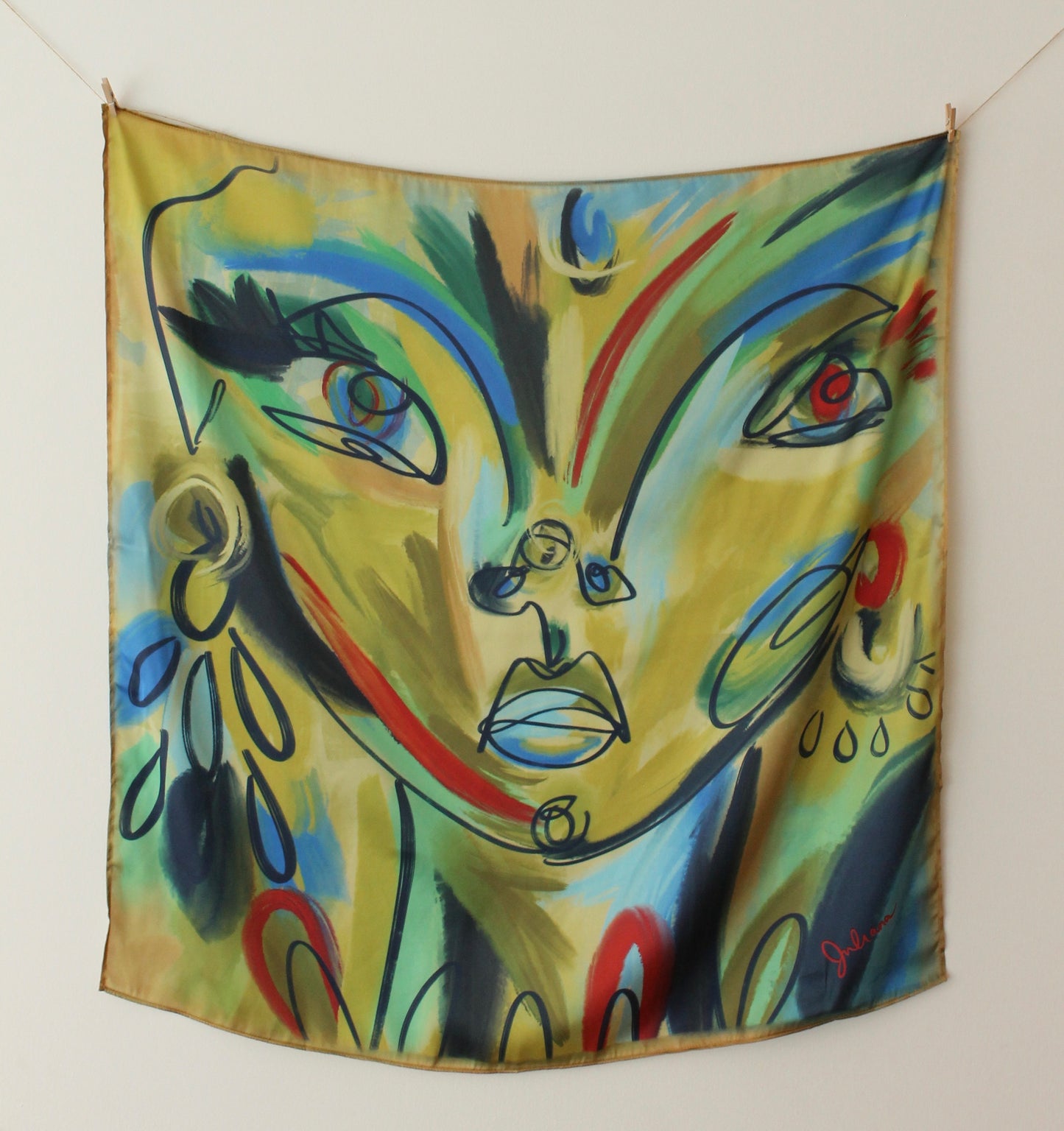 Silk Satin Scarf Barranquero