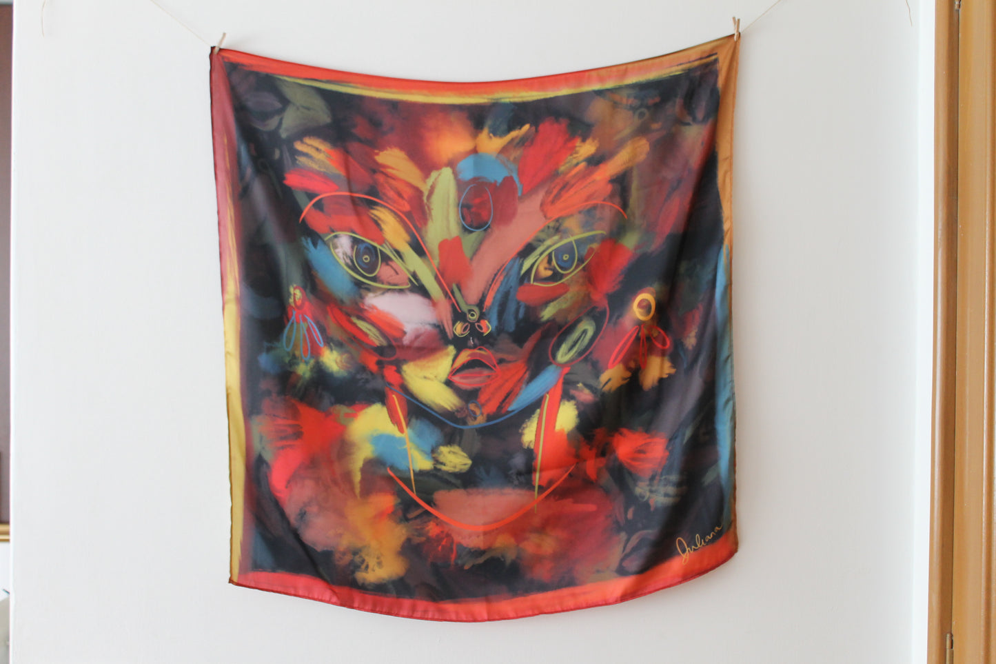 Silk Satin Scarf Tucán