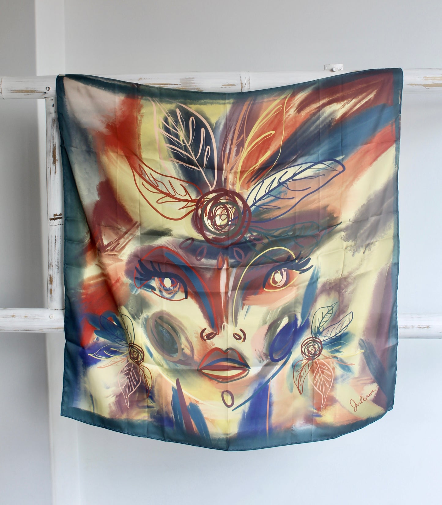 Silk Satin Scarf Gavilana