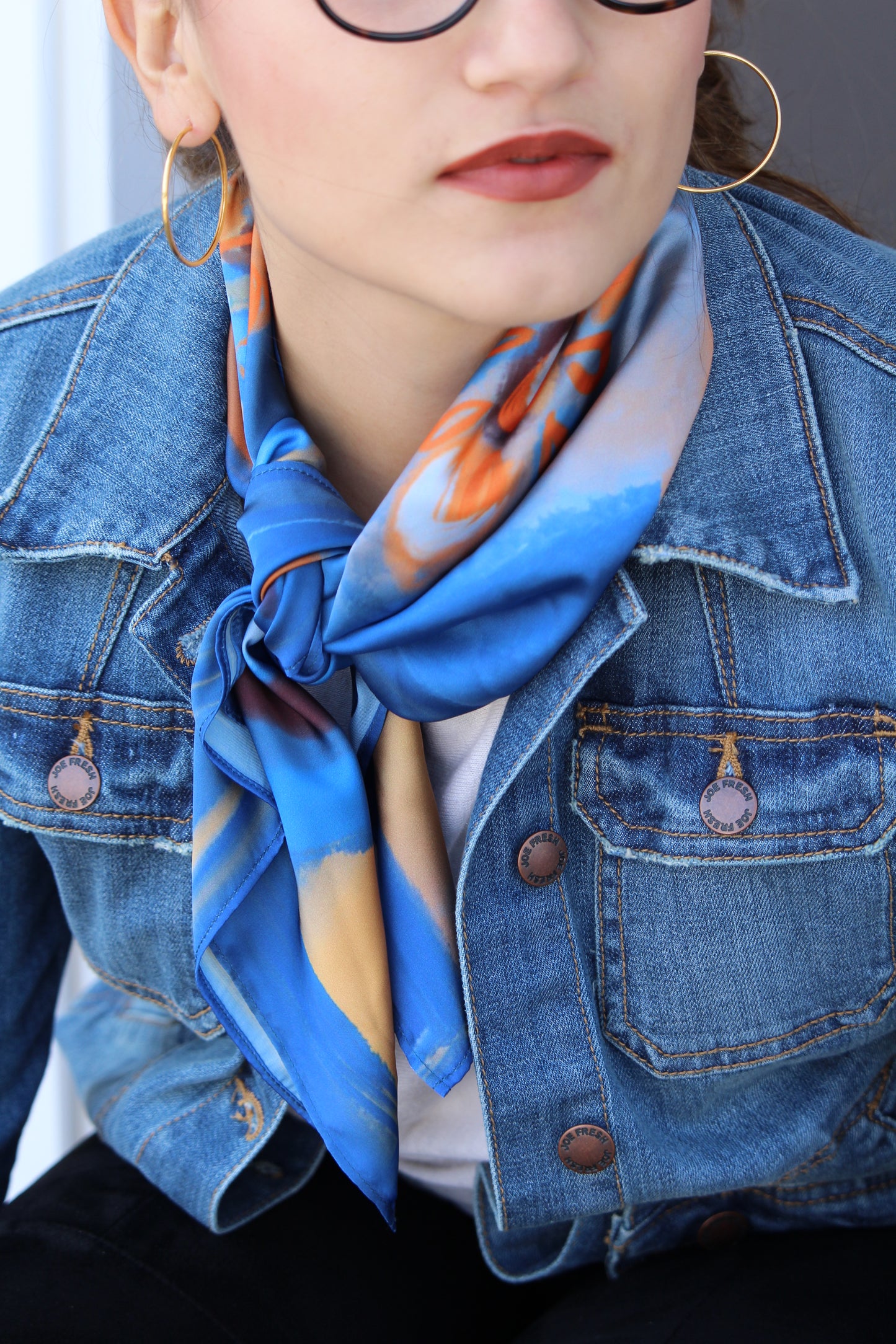 Silk Satin Scarf Dacnis