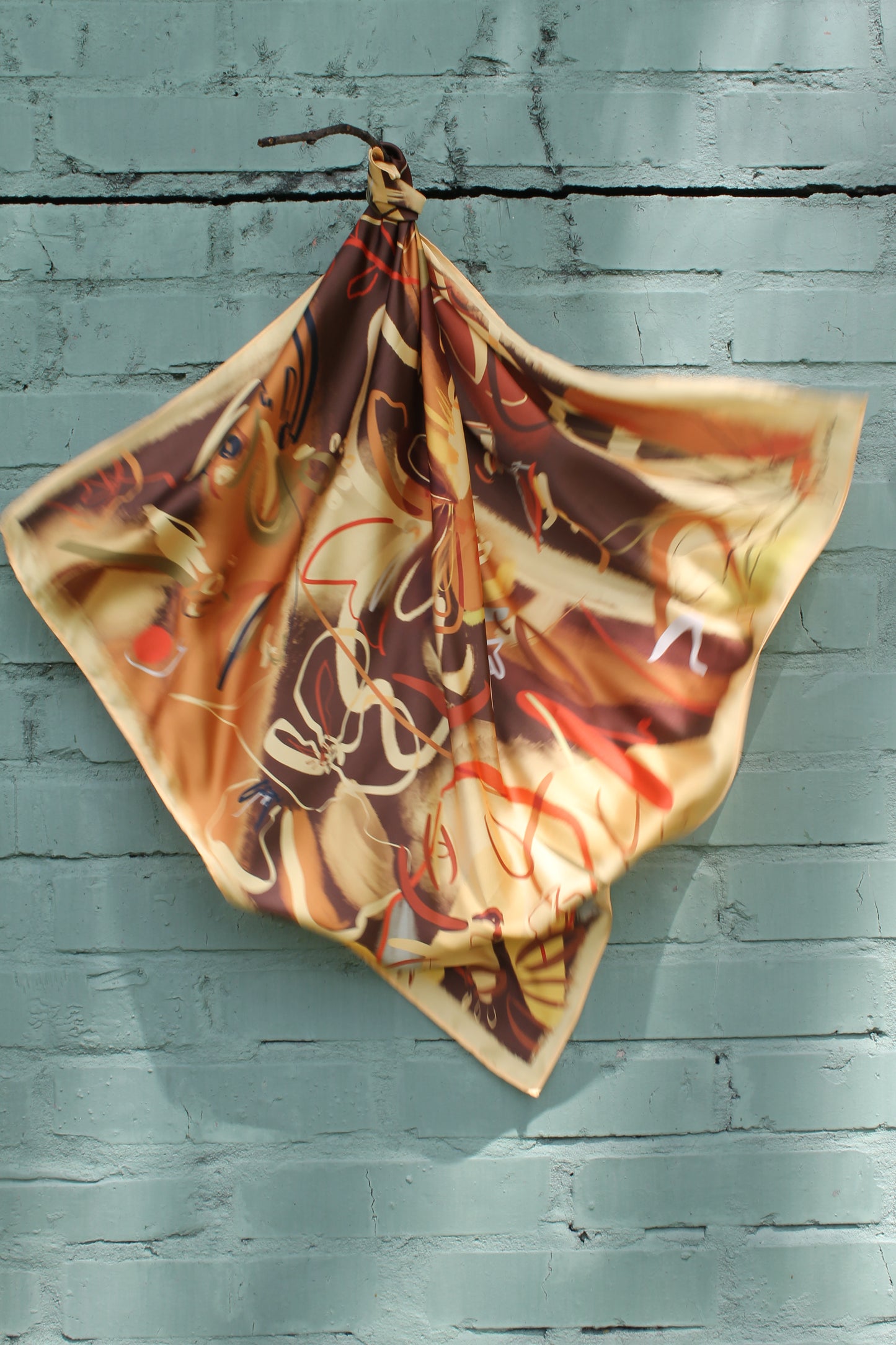 Silk Satin Scarf Caminero