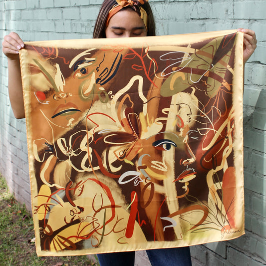 Silk Satin Scarf Caminero