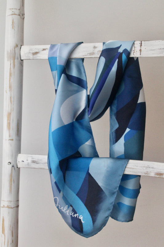 Silk Satin Scarf Thraupis