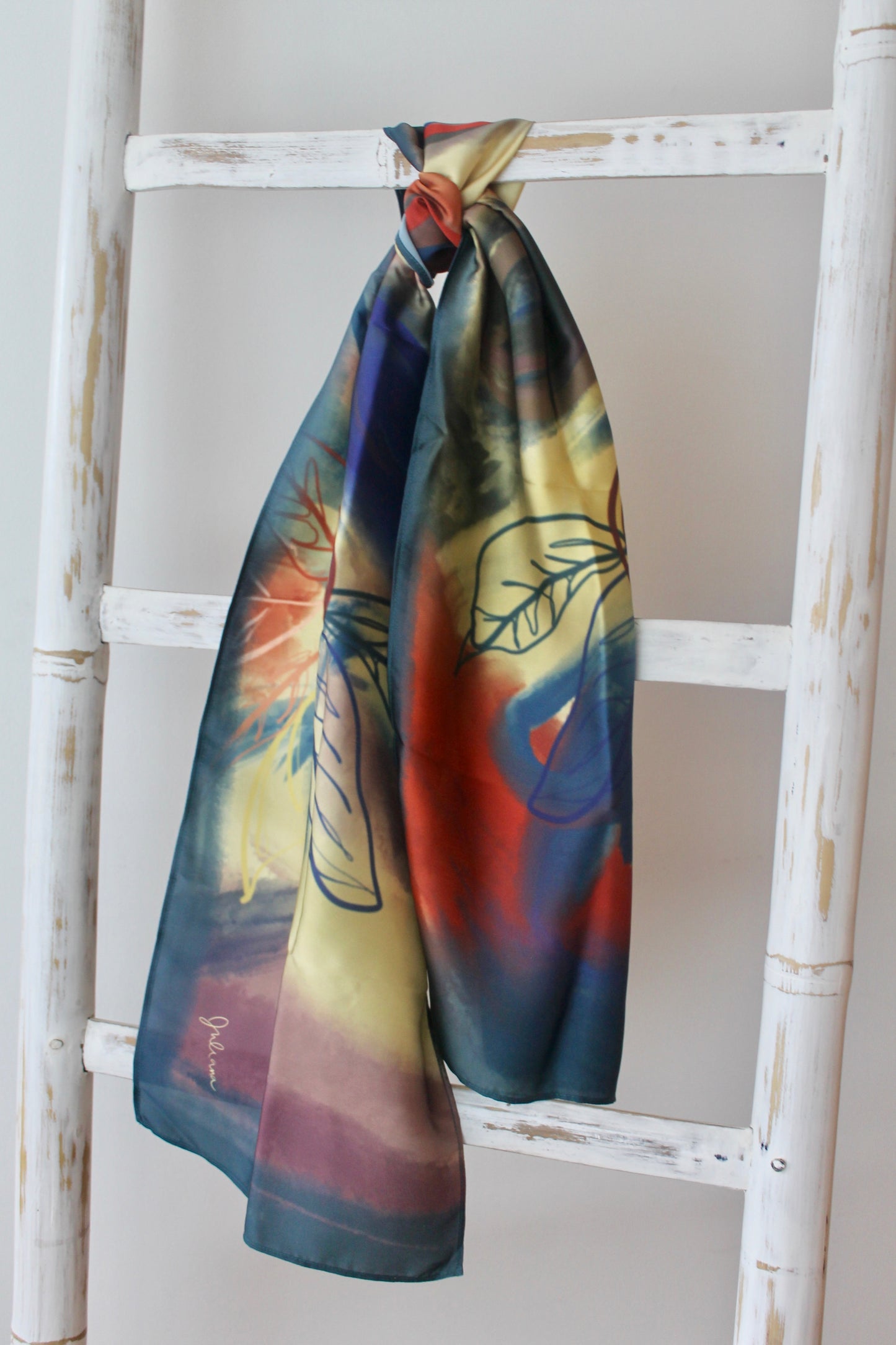 Silk Satin Scarf Gavilana