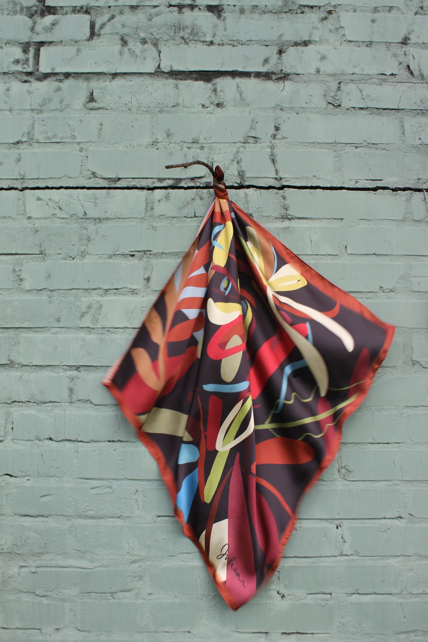 Silk Satin Scarf Chilacoa