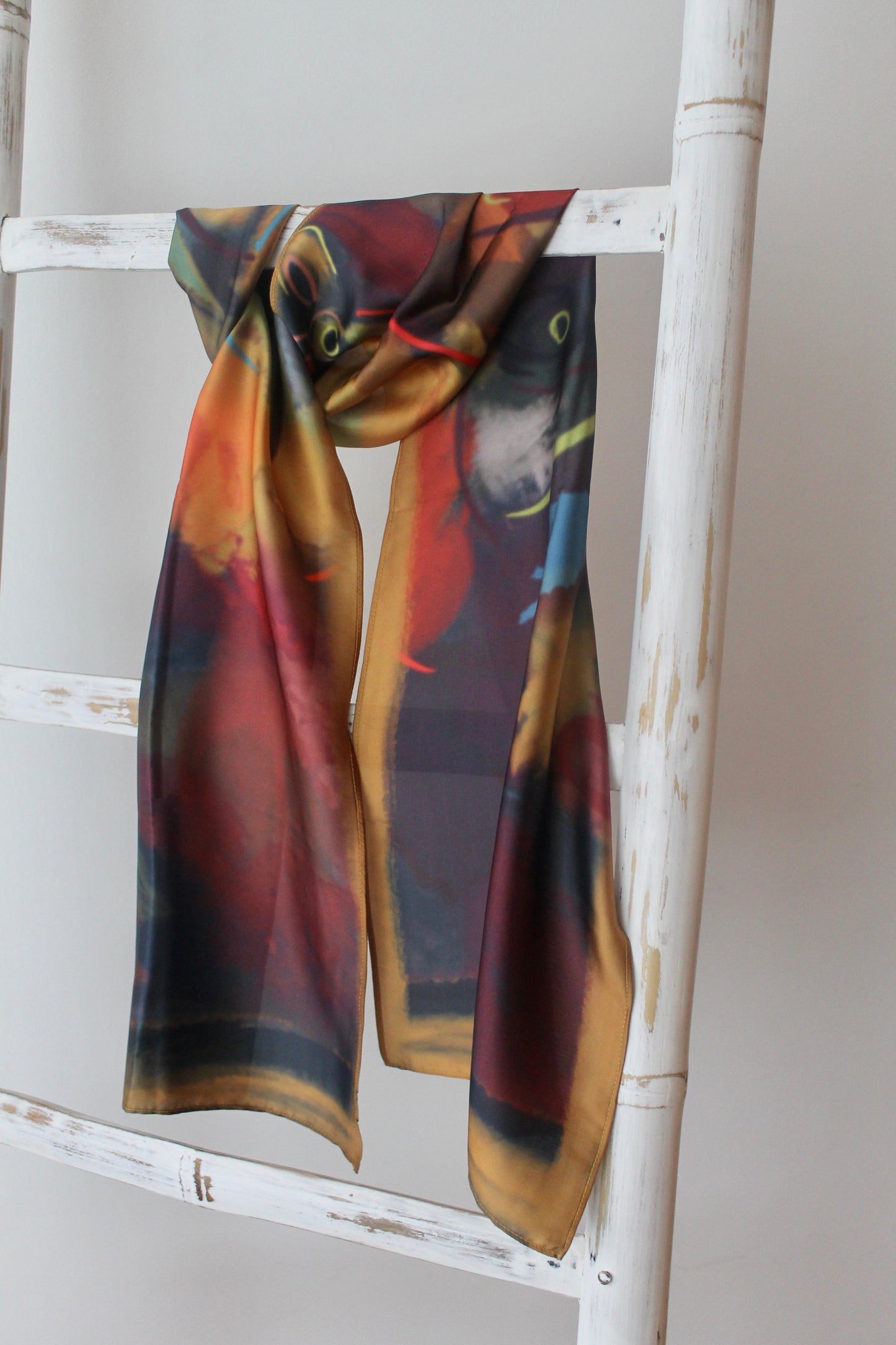 Silk Satin Scarf Oropéndola