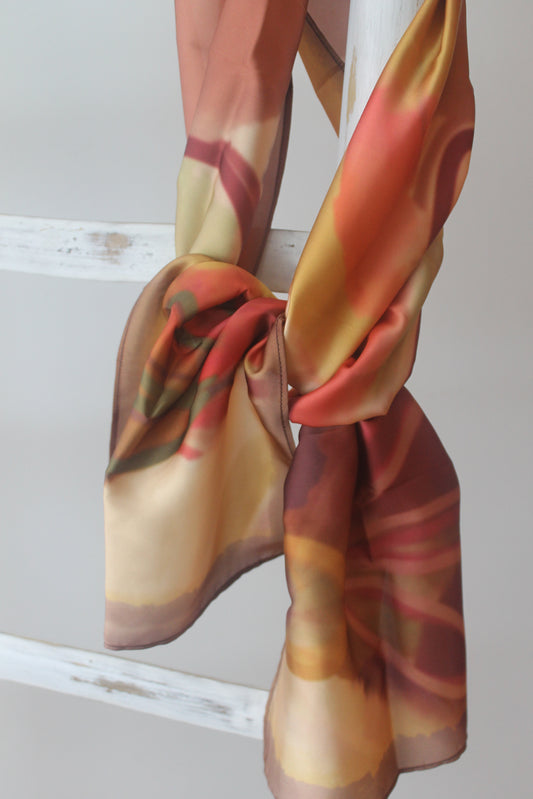 Silk Satin Scarf Piquero