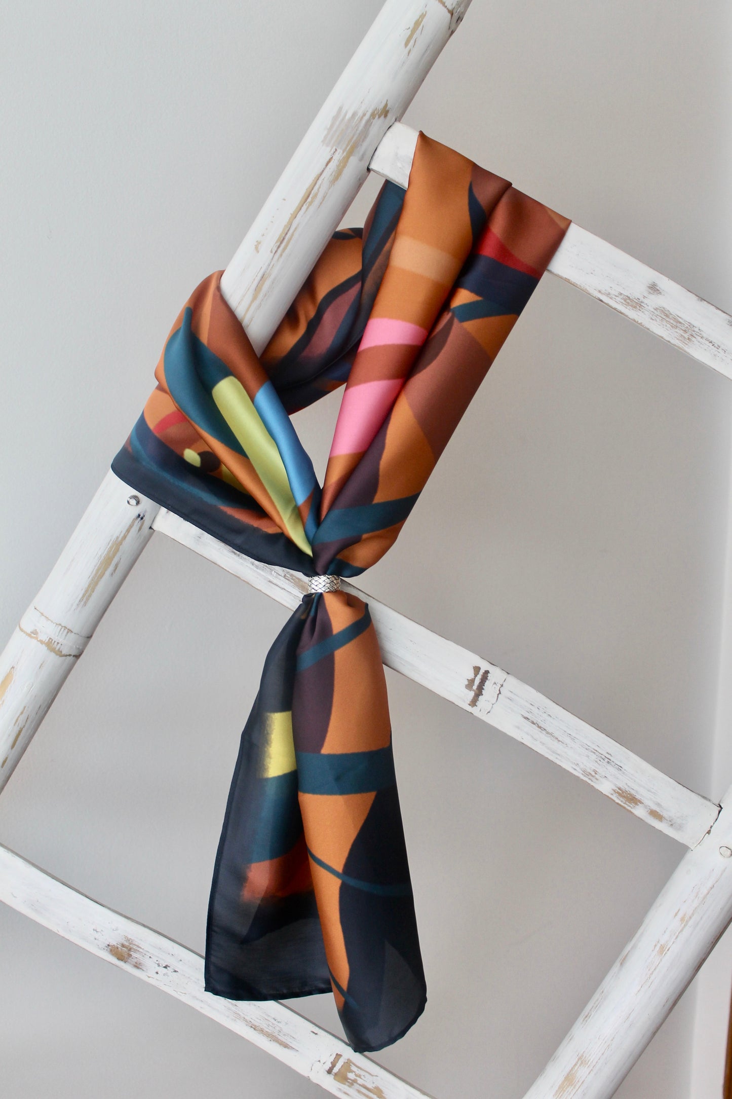 Silk Satin Scarf Jacana