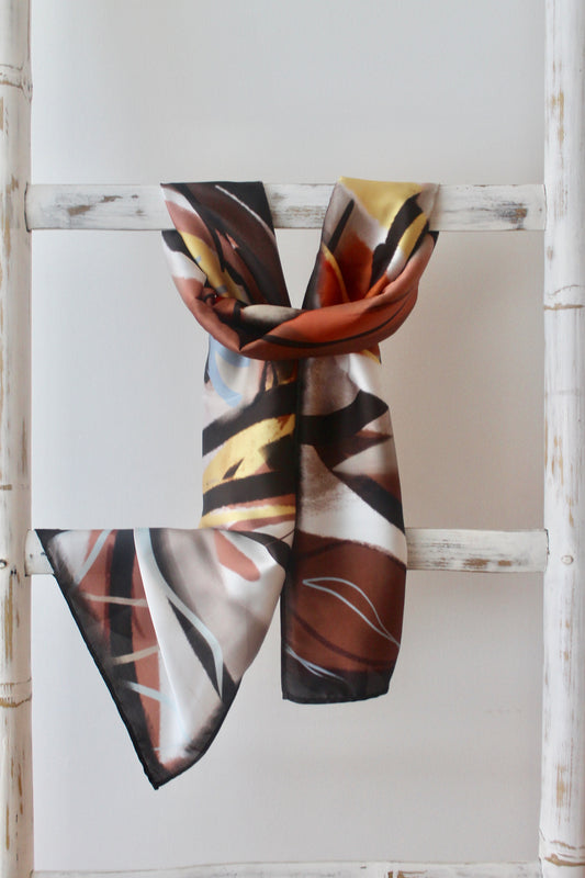 Silk Satin Scarf Batará