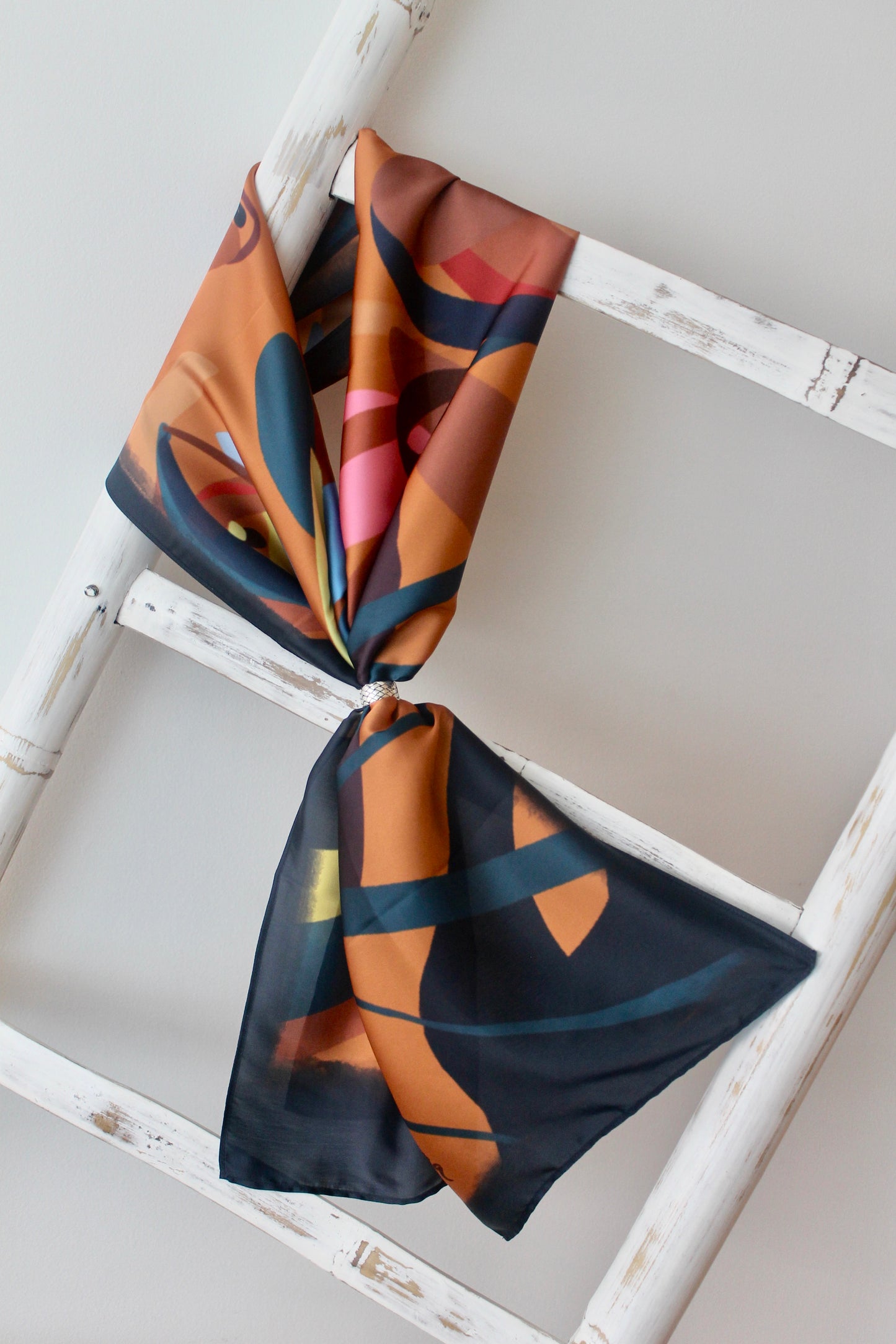 Silk Satin Scarf Jacana