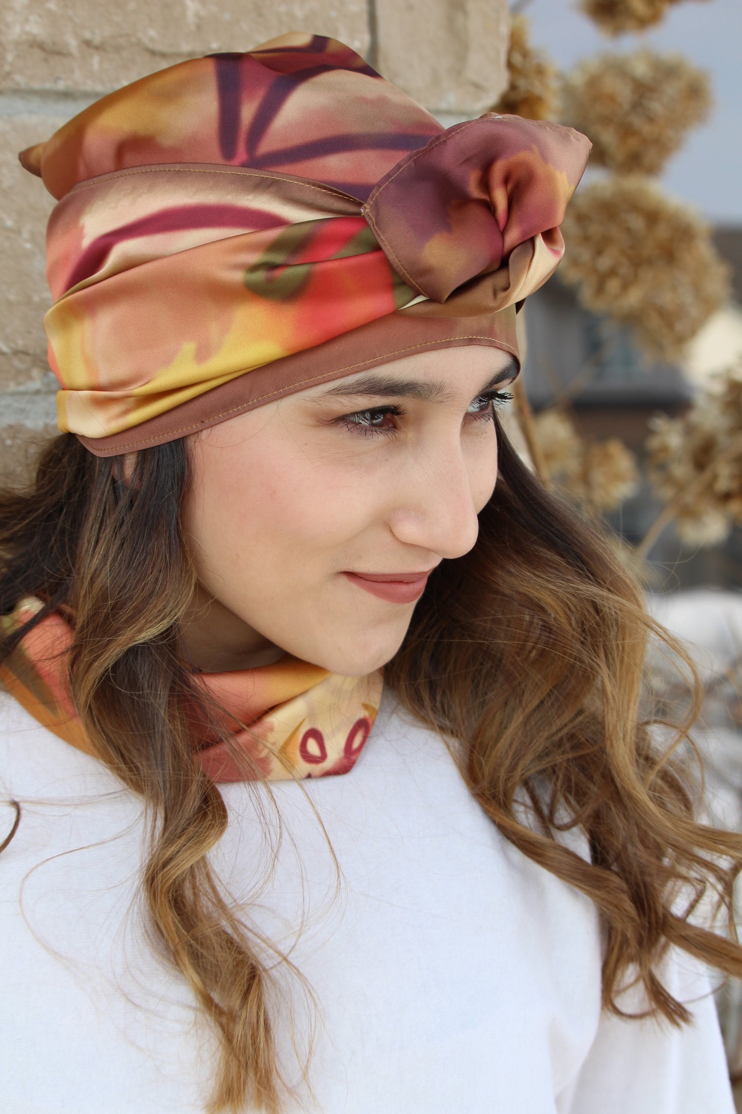 Silk Satin Scarf Piquero