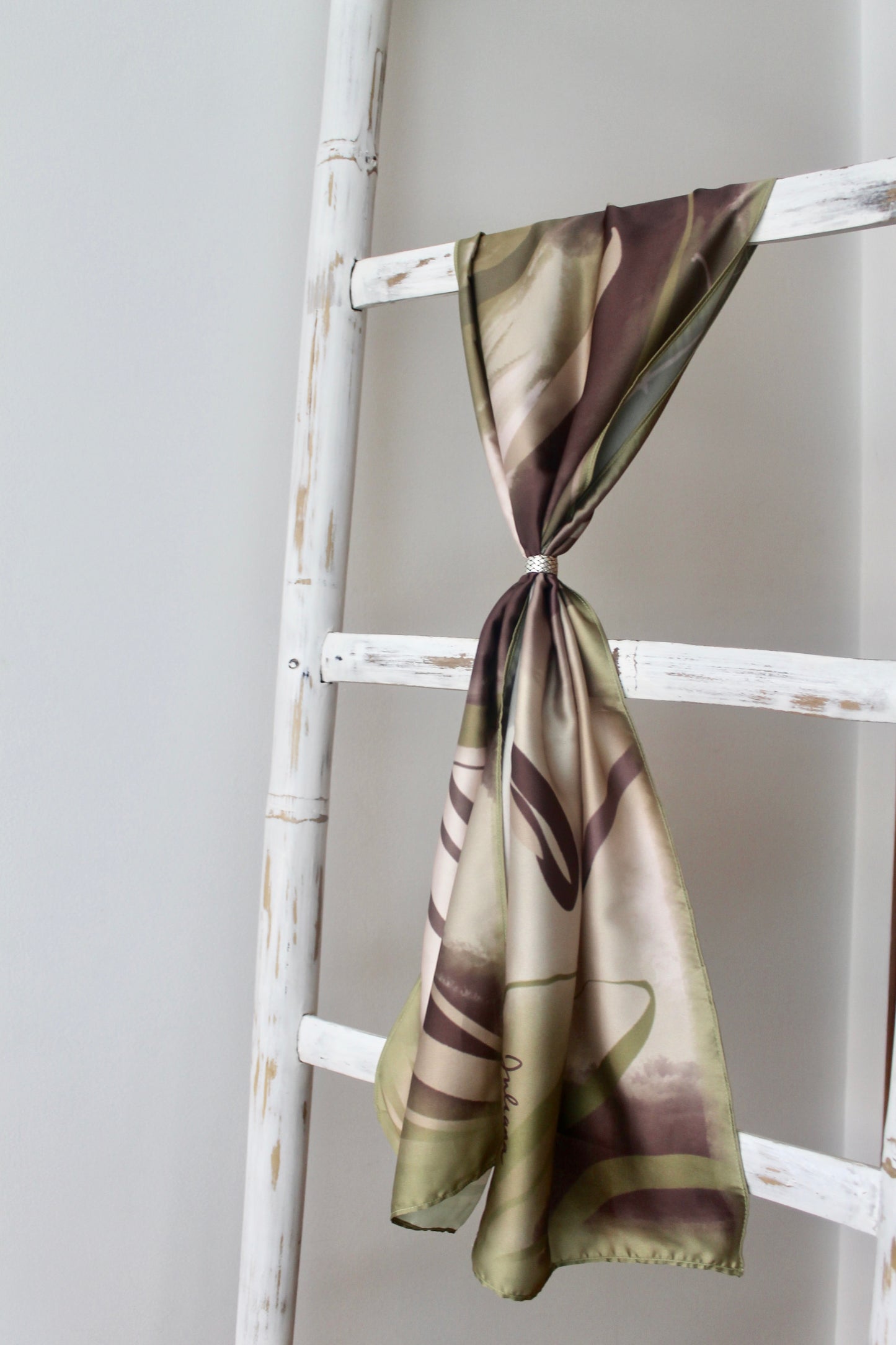 Silk Satin Scarf Elaenia